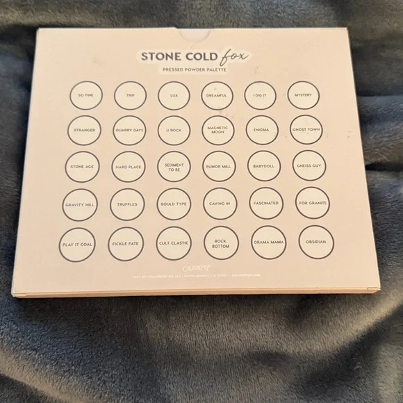 BNIB COLOURPOP STONE COLD FOX EYE SHADOW PALETTE - Picture 2 of 3